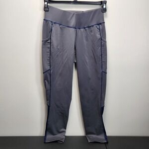 Tredstep Ireland Breeches Women 28 R Riding Pant Knee Patch Equestrian Gray Blue